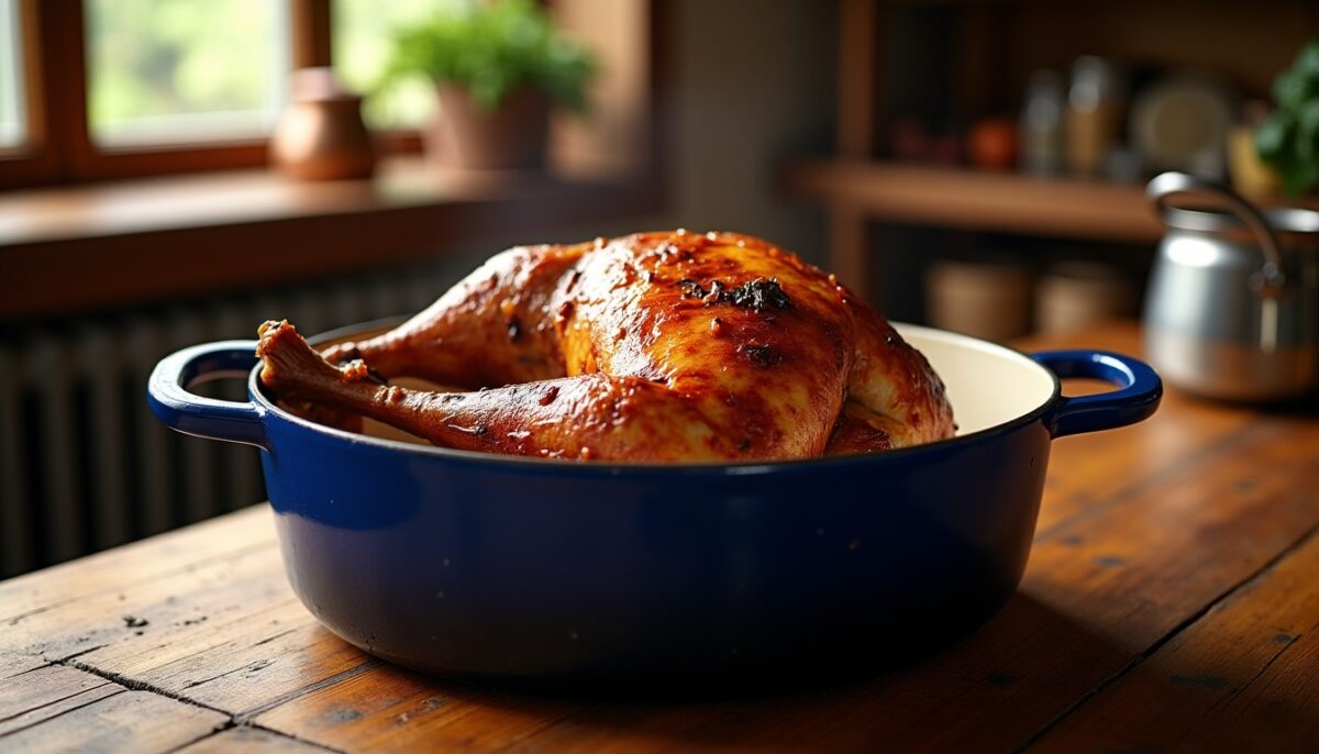Le secret pour une cuisse de canard parfaite : le temps de cuisson en cocotte en fonte révélé