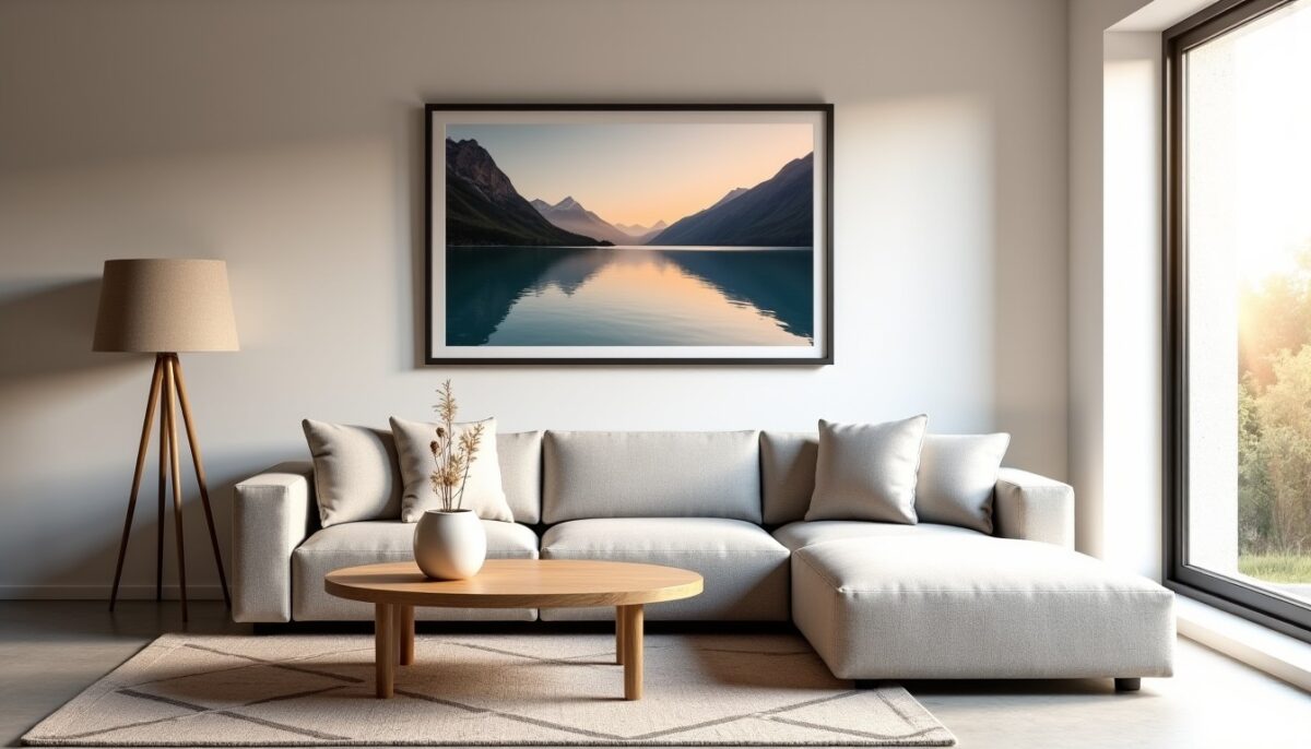 Sublimez votre salon : astuces pour une ambiance inédite avec un grand cadre photo personnalisé