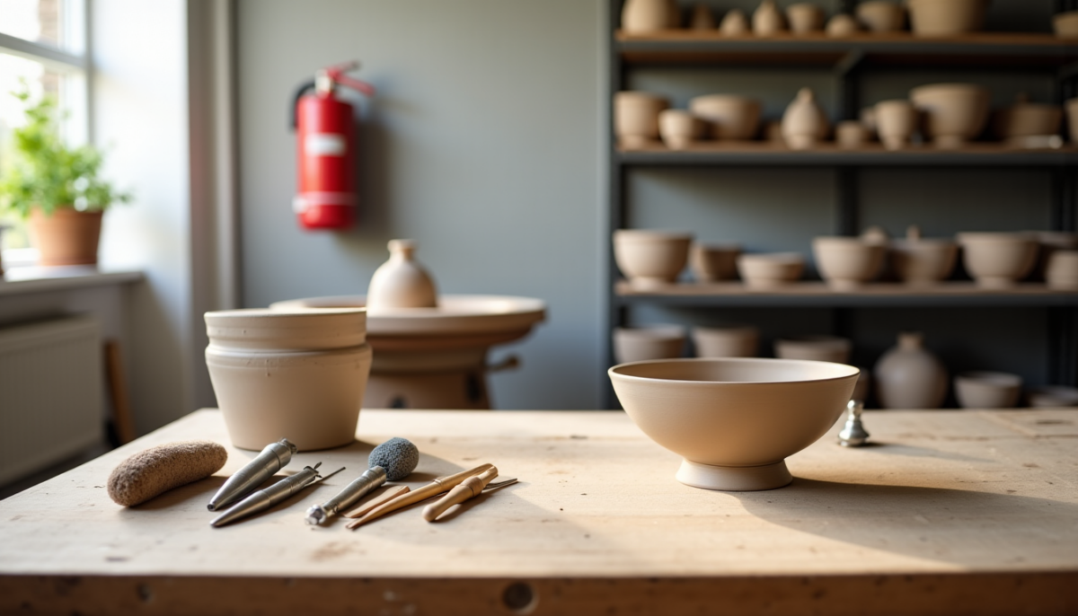 Atelier céramique : matériel, espace et sécurité indispensables